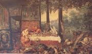 BRUEGHEL, Jan the Elder Sense of Taste (mk14) painting